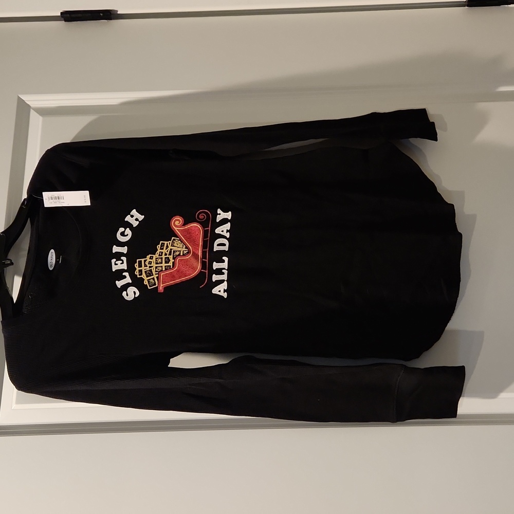 Sleigh All Day black shirt